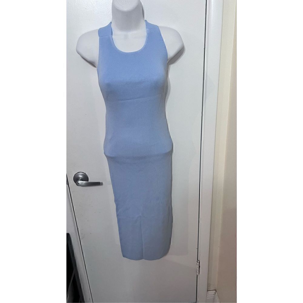 GUESS CORONADO BLUE IRMINE SLEEVELESS SWEATER DRESS SZ S P-1-13 NEW